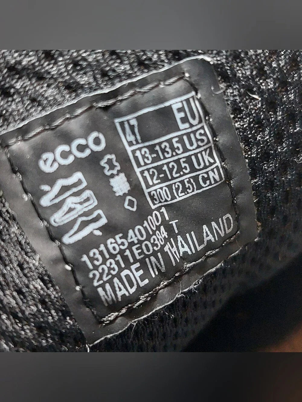 Ecco Golf Biom Hybrid Sneakers Black Leather Mens Size 13-13.5 Sport Lace-Up